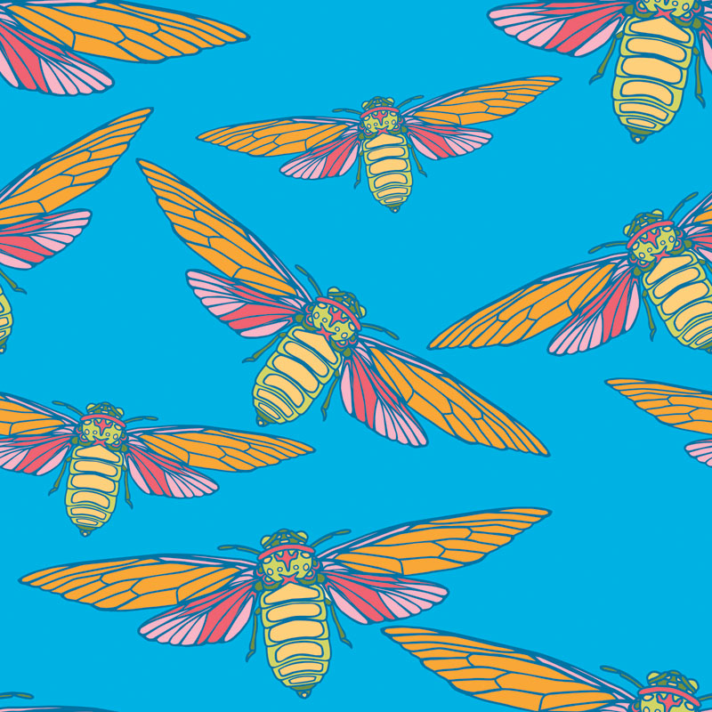 Cicada Collection Flight Summer Afternoon by Laura Lane Design Cicada Collection Flight Summer Afternoon by Laura Lane Design