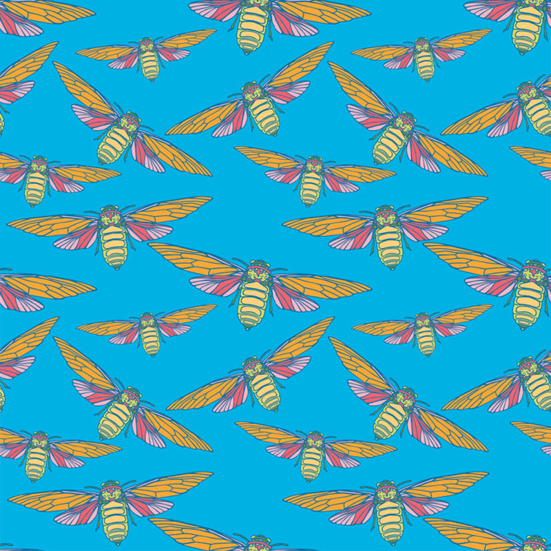 Cicada Collection Flight Summer Afternoon by Laura Lane Design Cicada Collection Flight Summer Afternoon by Laura Lane Design