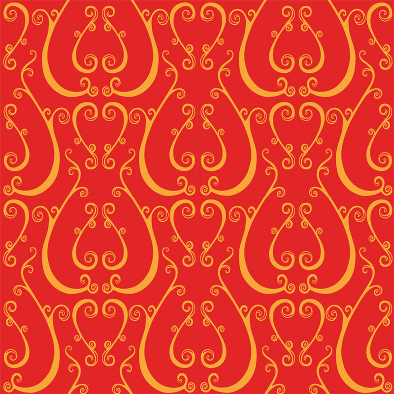 Cicada Collection Baroque Scroll Cajun Spice by Laura Lane Design Cicada Collection Baroque Scroll Cajun Spice by Laura Lane Design