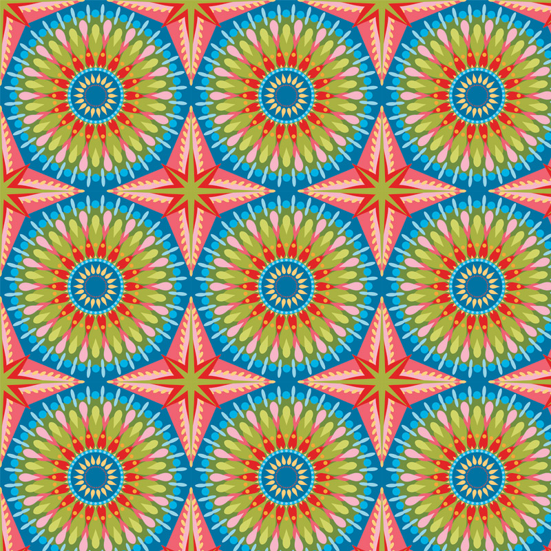 Cicada Collection Kaleidoscope Medallion Confetti Party by Laura Lane Design Cicada Collection Kaleidoscope Medallion Confetti Party by Laura Lane Design