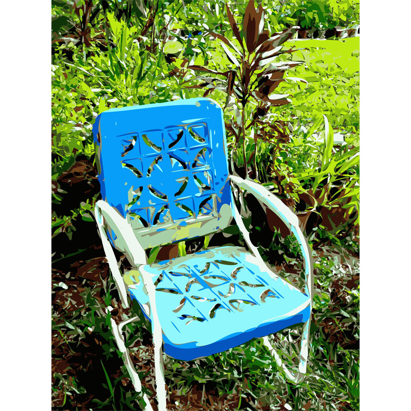 Blue Ridge Garden Painting by Laura Lane Design